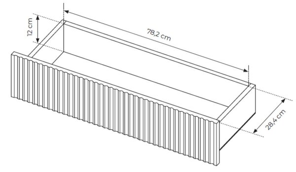 Komoda z drzwiami i szufladami 187 Gradimento Dąb Cremona