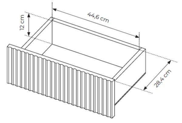 Komoda z drzwiami i szufladami 154 Gradimento Dąb Cremona