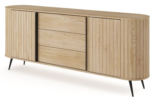 Komoda z drzwiami przesuwnymi 200 cm Passione Dąb Cremona