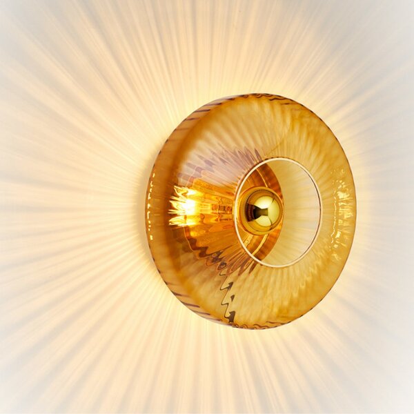 New Wave Optic Lampa Ścienna XL Amber - Design By Us DESIGN BY US