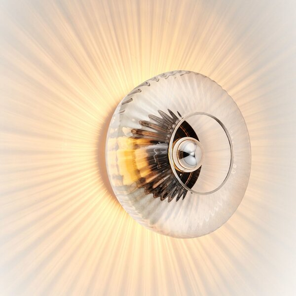 New Wave Optic Lampa Ścienna XL Clear/Silver - Design By Us DESIGN BY US