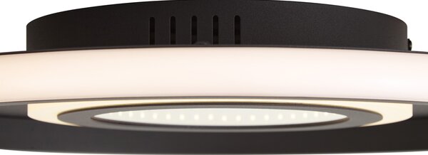Nowoczesna lampa sufitowa czarna z wbudowanym LED i 3-stopniowym przełącznikiem - Frini