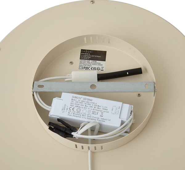 Nowoczesna lampa sufitowa biała z wbudowanym LED i 3-stopniowym przełącznikiem - Frini