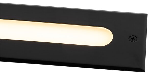 Nowoczesny klosz ogrodowy czarny 30 cm z LED IP65 - Eline
