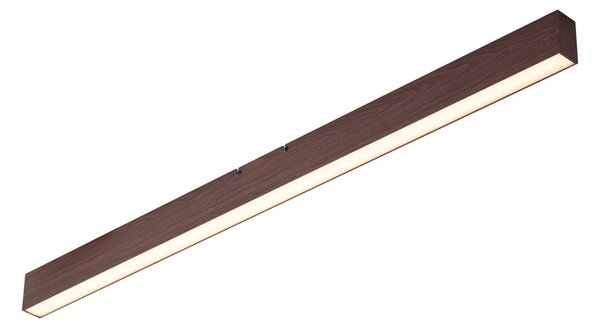 Nowoczesna lampa sufitowa z drewna orzechowego, zintegrowany LED, ściemnialna 3-stopniowo (2700-4000K) z przełącznikiem DIP - Keane