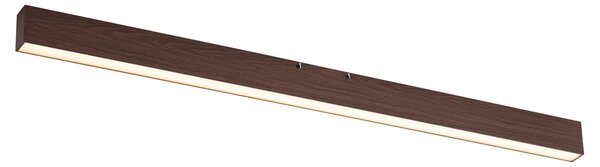 Nowoczesna lampa sufitowa z drewna orzechowego, zintegrowany LED, ściemnialna 3-stopniowo (2700-4000K) z przełącznikiem DIP - Keane