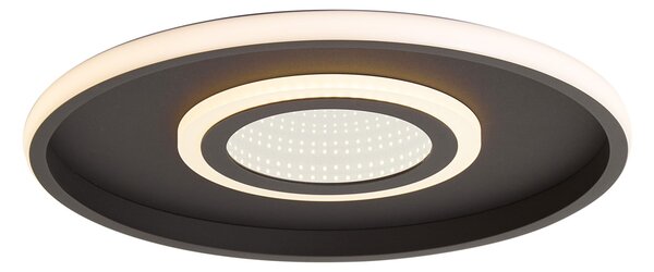 Nowoczesna lampa sufitowa czarna z wbudowanym LED i 3-stopniowym przełącznikiem - Frini