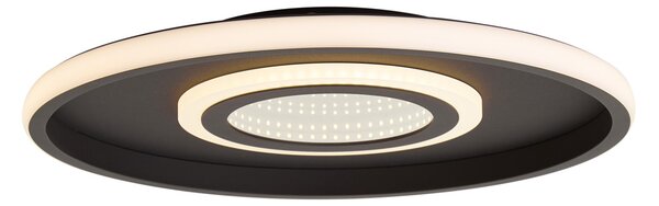 Nowoczesna lampa sufitowa czarna z wbudowanym LED i 3-stopniowym przełącznikiem - Frini