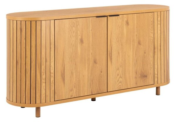 Komoda drewniana do salonu Colima (23411) z lamelami, 160 cm, duża