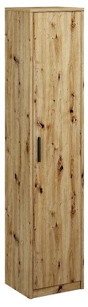 Wysoki regał z drzwiczkami dąb artisan E3-K84