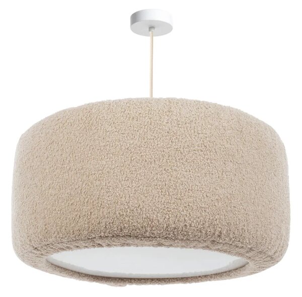 Elegancka okrągła lampa beżowa 40 cm - M062 M3-S98
