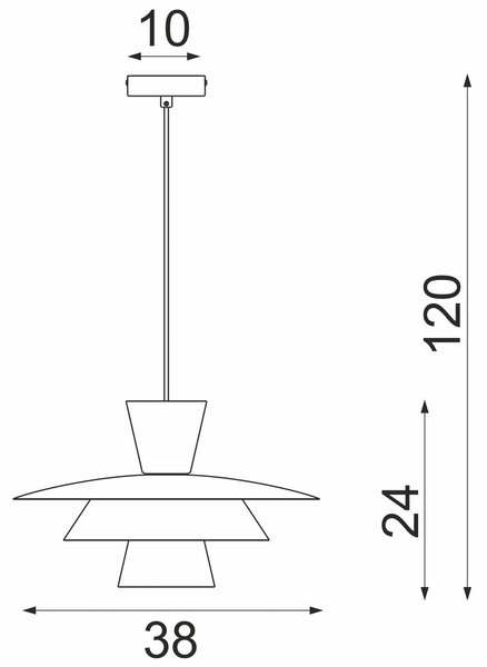 Lampa wisząca Plato Luminex, możliwość ściemniania, kremowy / amber, salon / jadalnia, metal, nowoczesny