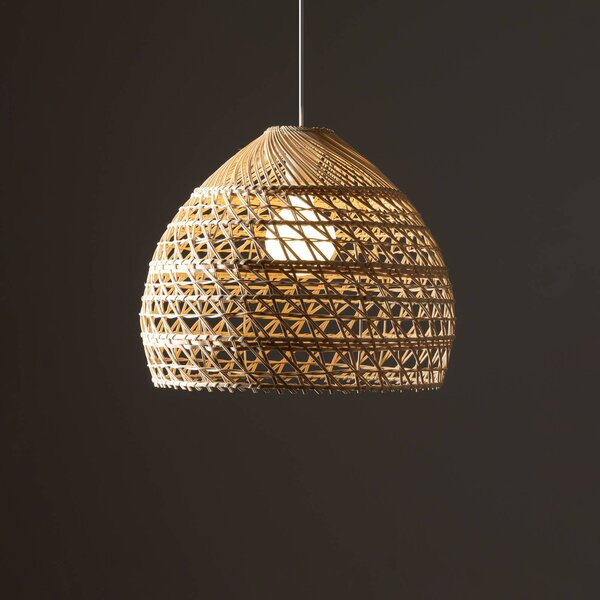 Lampa wisząca BOHO Nowodvorski Lighting, możliwość ściemniania, jasne drewno, salon / jadalnia, drewno