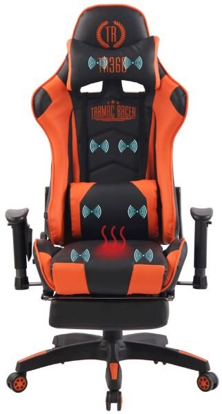 Krzesło biurowe Africana czarny/pomarańczowy