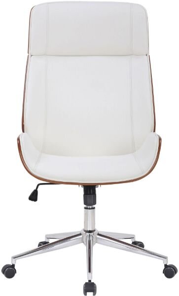 Krzesło biurowe Agatella orzech/biały