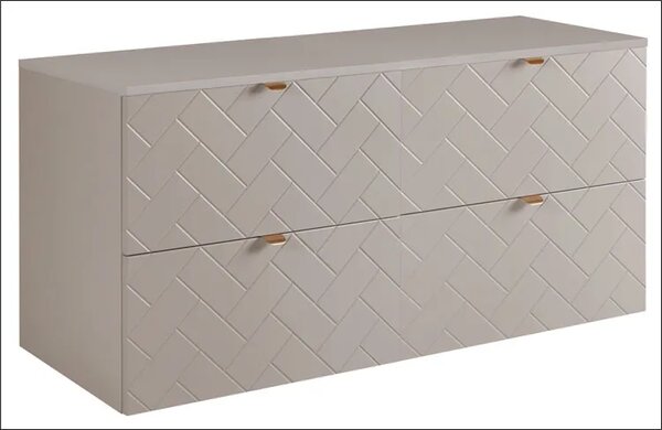 Kaszmirowa szafka wisząca 120 cm pod 2 umywalki Z3-D97