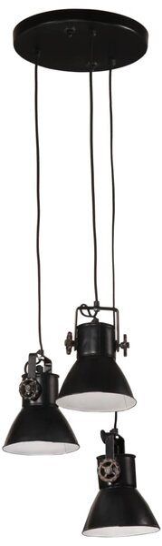 Lampa wisząca, 25 W, czarna, 30x30x100 cm, 17 cm, E27