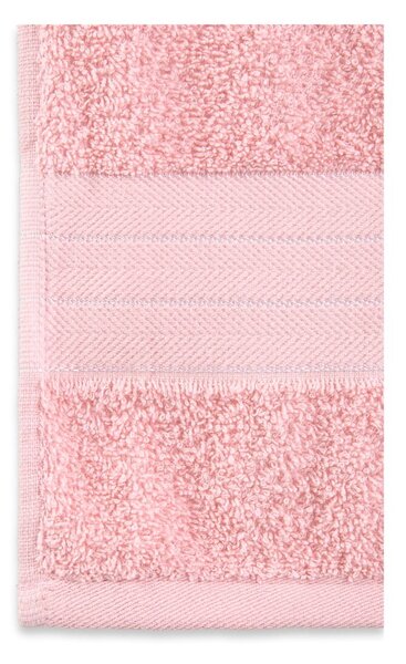Różowe bawełniane ręczniki frotte zestaw 4 szt. 50x100 cm – Good Morning