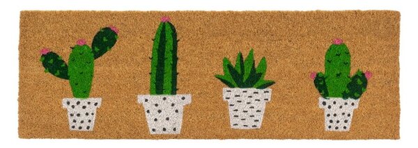 Wycieraczka z włókna kokosowego 25x75 cm Cactus – Casa Selección
