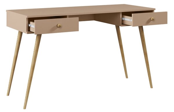 Biurko Milo z 2 szufladami - Cappuccino
