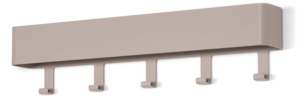 Szarobrązowy metalowy wieszak ścienny z półką 52 cm Dax Play – Spinder Design