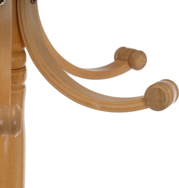 Wieszak z litego drewna topolowego w naturalnym kolorze Thonet – Casa Selección