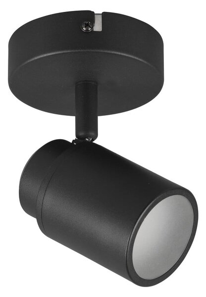 Metalowa lampa punktowa w kolorze matowej czerni 10x9 cm Angelo – Trio
