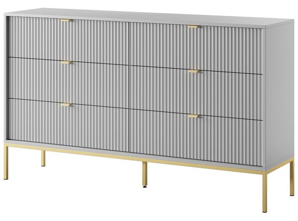 Komoda z 6 szufladami Amber Szara