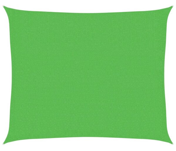 Żagiel przeciwsłoneczny, 160 g/m², jasnozielony, 2,5x3 m, hdpe