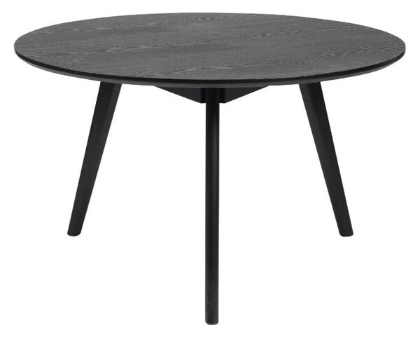 Czarny stolik Rowico YuRAi , ⌀ 90 cm