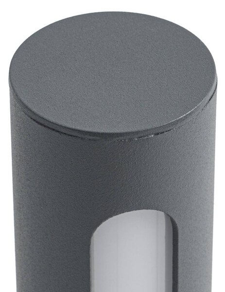 Słupek oświetleniowy LED Liravel Lindby, czarny, aluminium, nowoczesny