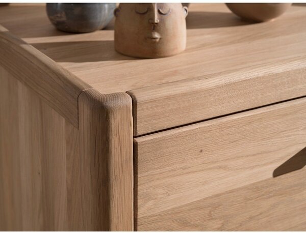 Komoda dziecięca z litego drewna dębowego w naturalnym kolorze 100x95x55 cm Forrest – Vipack