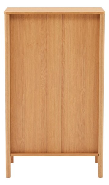 Wysoka komoda Blair z 5 szufladami (CD02) naturalny dąb 70x118 cm