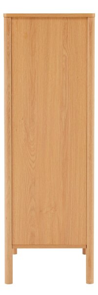 Wysoka komoda Blair z 5 szufladami (CD02) naturalny dąb 70x118 cm