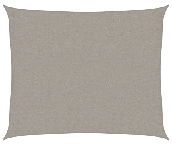 Żagiel przeciwsłoneczny, 160 g/m², jasnoszary, 2,5x3 m, hdpe