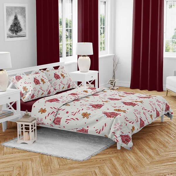 Bawełniana pościel GINGER REST biała Rozmiar pościeli: 70 x 90 cm | 140 x 200 cm
