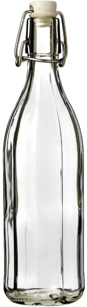 Szklana butelka z zamknięciem typu clip, 1 l, 6szt., 1 l