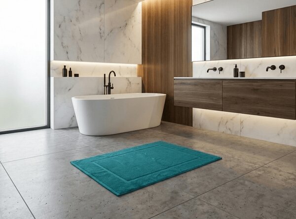 Mata łazienkowa Comfort turkusowa 750g/m2