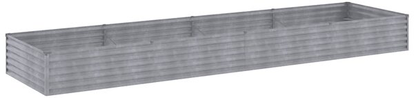 Podwyższona donica, 387x100x36 cm, stal kortenowska