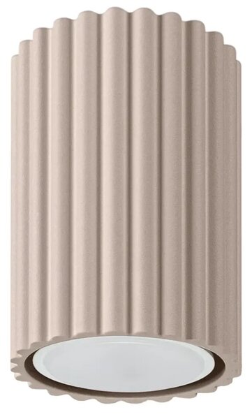Ryflowany plafon w kolorze taupe E9-L05