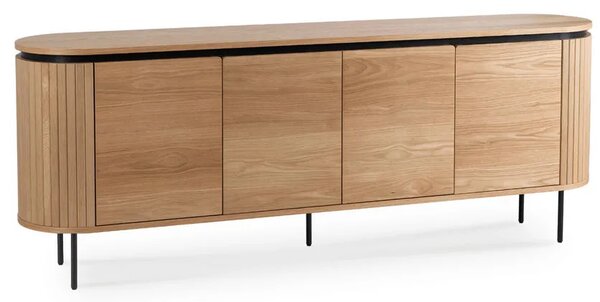 Nowoczesna komoda na nóżkach 200cm dąb L4-E83