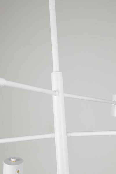 LAMPA SUFITOWA WISZĄCA NOWOCZESNA BIAŁA DORA W6