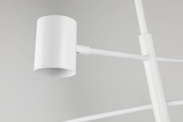 LAMPA SUFITOWA WISZĄCA NOWOCZESNA BIAŁA DORA W6