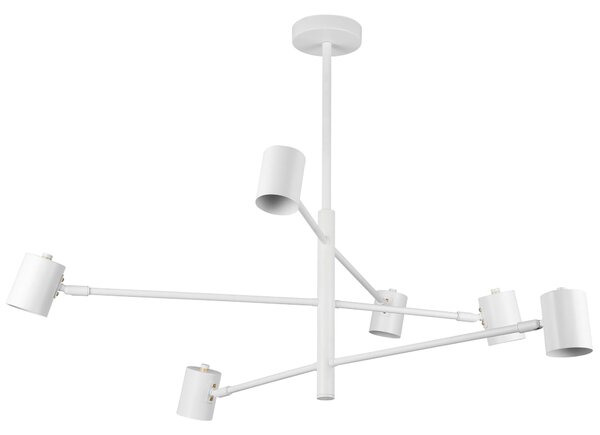 LAMPA SUFITOWA WISZĄCA NOWOCZESNA BIAŁA DORA W6