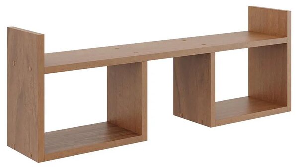 Minimalistyczna półka wisząca w kolorze orzech S8-E93