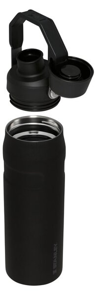 Czarna butelka termiczna ze stali nierdzewnej 700 ml IceFlow™ Bottle Fast Flow Black – Stanley