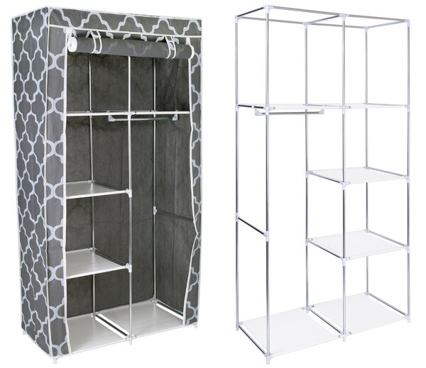 Tekstylna szafa z geometrycznym wzorem 45x12x4 P1-F70