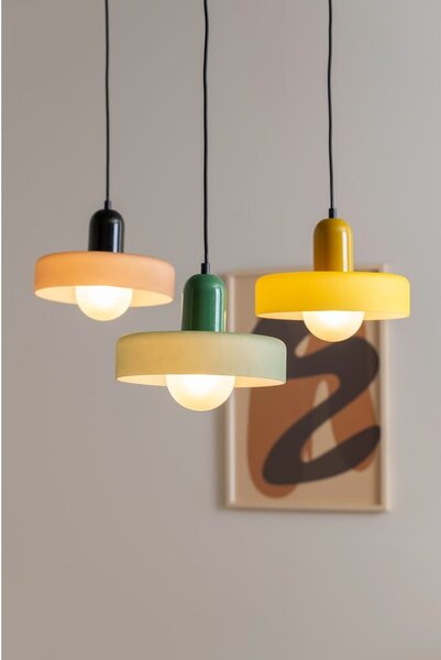 Szara lampa wisząca ø 25 cm Opaco Grato – Leitmotiv