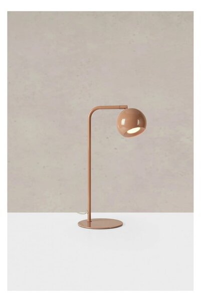 Brązowa lampa stołowa z metalowym kloszem (wysokość 39,5 cm) Pop – Markslöjd