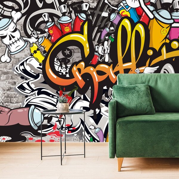 Tapeta kolorowe graffiti